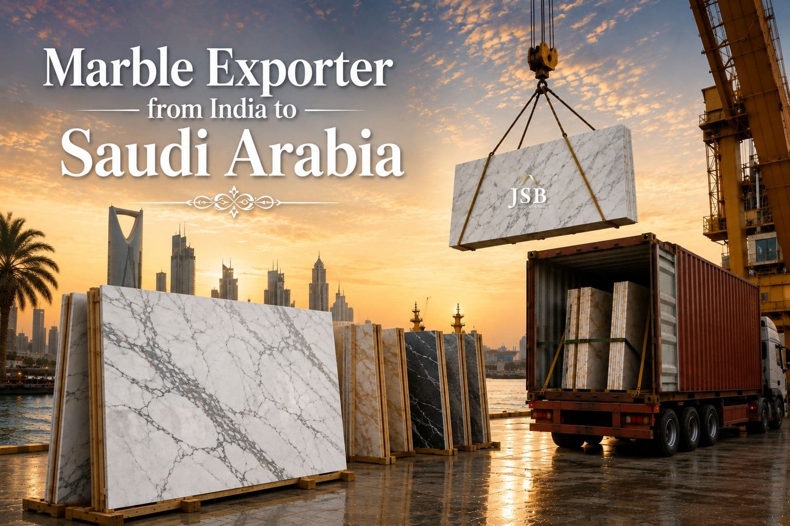 Marble Export from India to Saudi Arabia