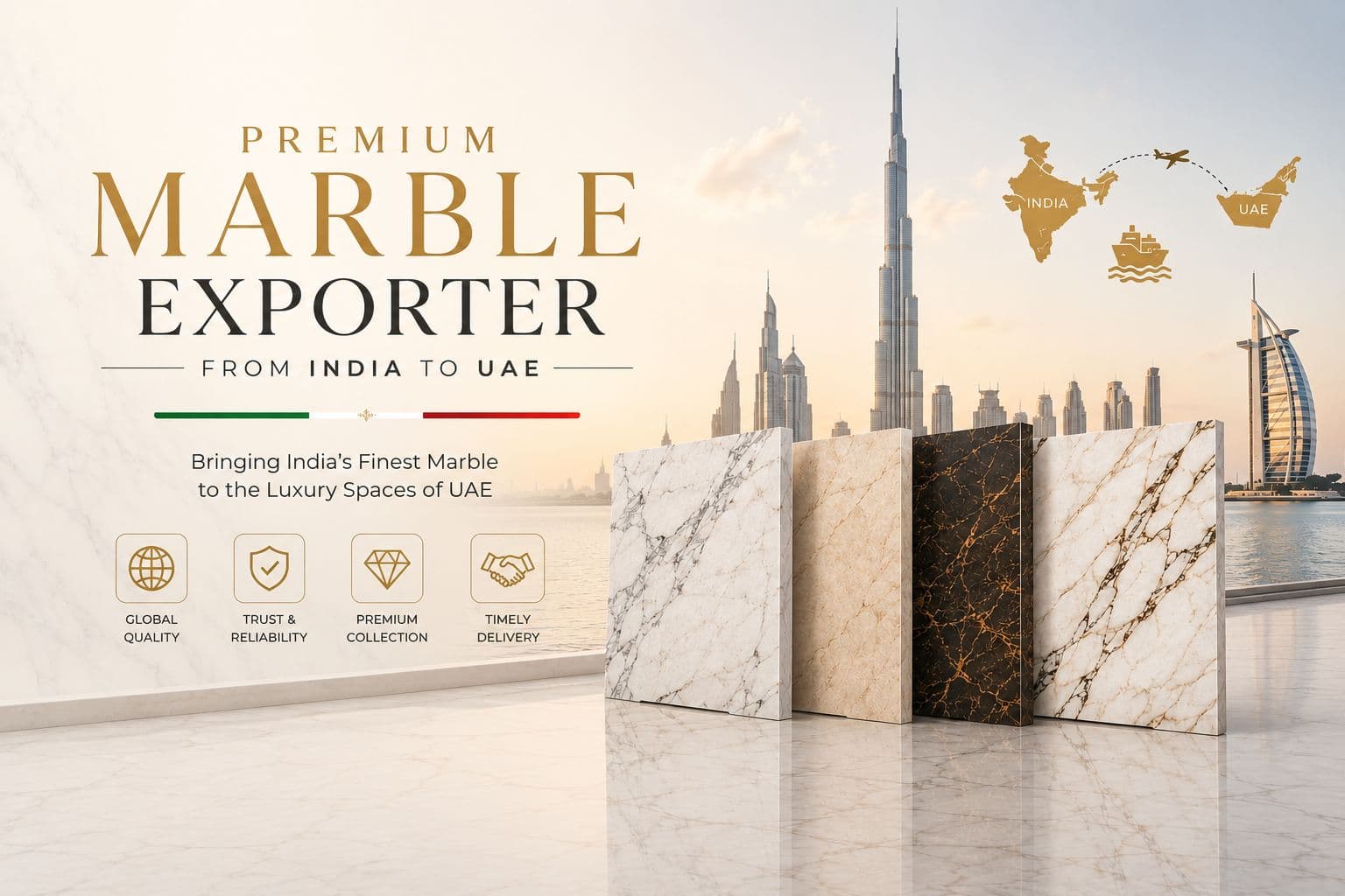 Premium Marble Exporter from India to UAE