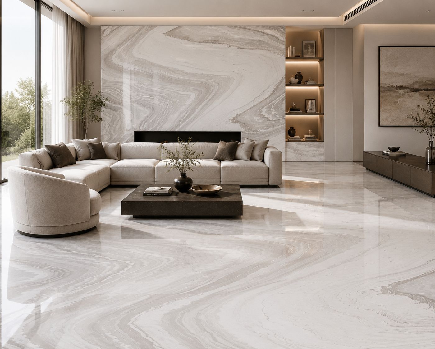 Brown Statuario Marble